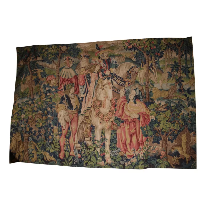 Tapisserie “Dame à la Licorne”, de style Renaissance. - Moinat - Tapis