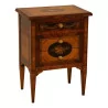 Small Louis XVI style chest of drawers / bedside table Maggionlini with 3 - Moinat - End tables, Bouillotte tables, Bedside tables, Pedestal tables