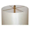 Lamp in bronze and white flowers in painted sheet metal, with - Moinat - Table lamps