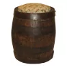 Old liquor barrel with a seat cushion. Late period... - Moinat - Decorating accessories