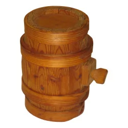 Small old liqueur barrel in late 19th century fir, …