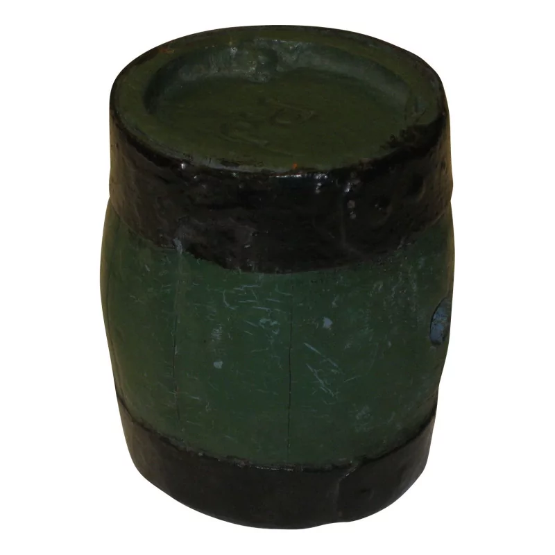 深绿色和黑色涂漆木材制成的小酒桶。 …… - Moinat - 装饰配件