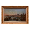 Pair of oil paintings on canvas with Neapolitan views. … - Moinat - Painting - Landscape