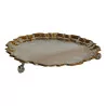 Round 925 silver tray (748grs) on 3 legs, by … - Moinat - Silverware