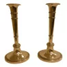 Pair of silver candlesticks (553g) by the Gely Brothers of … - Moinat - Silverware