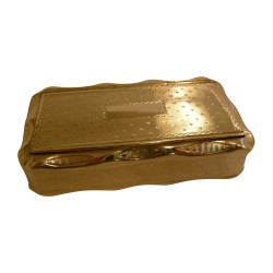 Tabatière en argent 950 (52g). Paris, milieu du 19ème siècle.