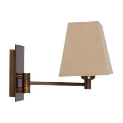 “Sorrel” wall light with taupe shade.