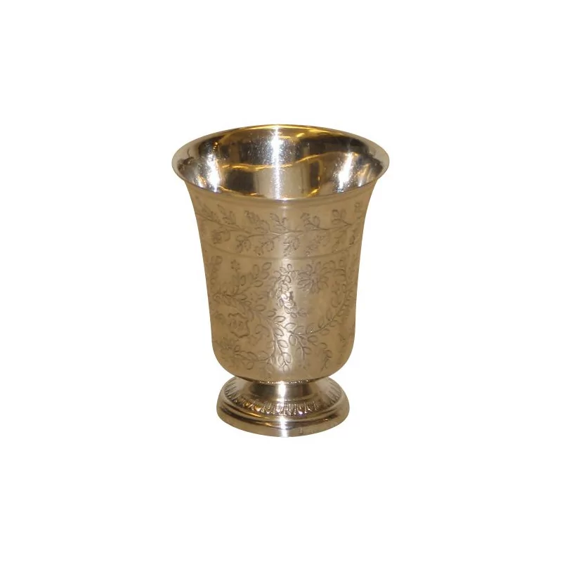 серебряная чашка (50г) с гербом. Период: 19 век. - Moinat - Столовое серебро