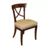 Stuhl im Directoire-Stil in Weiß. - Moinat - Stühle