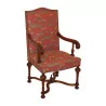 Paar Sessel im Louis XIII-Stil aus Nussbaum mit … - Moinat - Armlehnstühle, Sesseln