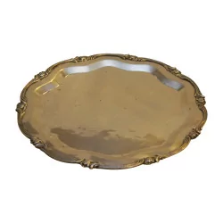 Поднос из серебра 800 пробы (703 г) круглый Людовик XV. Перу, 20 …