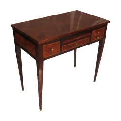 Small desk (transformed dressing table) in marquetry wood …