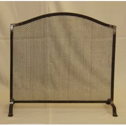 Prototype wrought iron and mesh firewall.