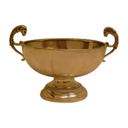 Sucrier en argent 800 (137 gr) avec anses en forme de têtes de