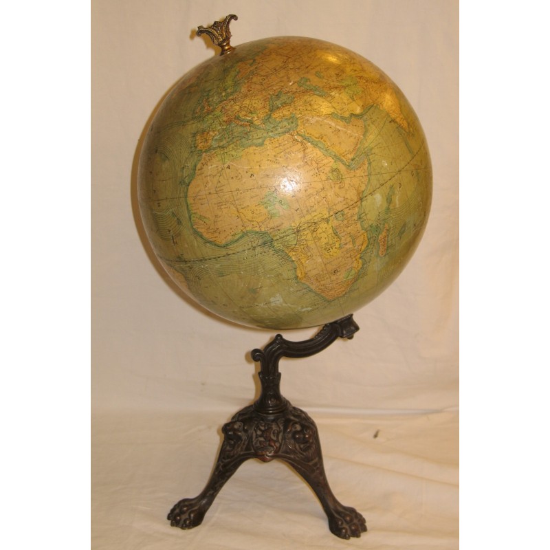 Globe terrestre ancien avec piètement en bronze. - Moinat - Accessoires de décoration Globe terrestre ancien avec piètement en bronze. - Moinat - Accessoires de décoration