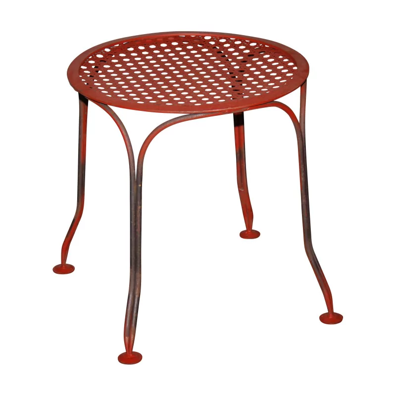 Wrought iron garden stool model VALVY finish - Moinat - Heritage