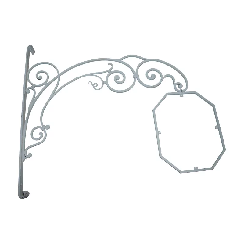 Stem with octagonal sign, anti-rust protection, with … - Moinat - Gates, Iron bracket