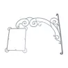 Stem with rectangular sign, anti-rust protection, … - Moinat - Gates, Iron bracket