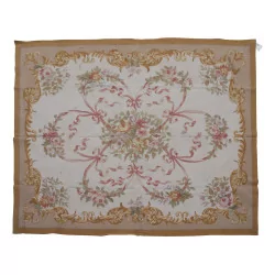 Aubusson rug in wool design 0078-I Colours: yellow, green, …