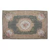 Aubusson rug in wool design 0240-G Colours: green, beige, … - Moinat - Tapis Beaulieu