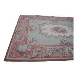 Aubusson rug in wool design 0102 Colours: brown, pink, …