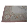 Aubusson rug in wool design 0158. Colours: Pink, green, … - Moinat - Tapis Beaulieu