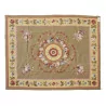 Aubusson rug in wool design 0016. Colours: Green, pink, … - Moinat - Tapis Beaulieu