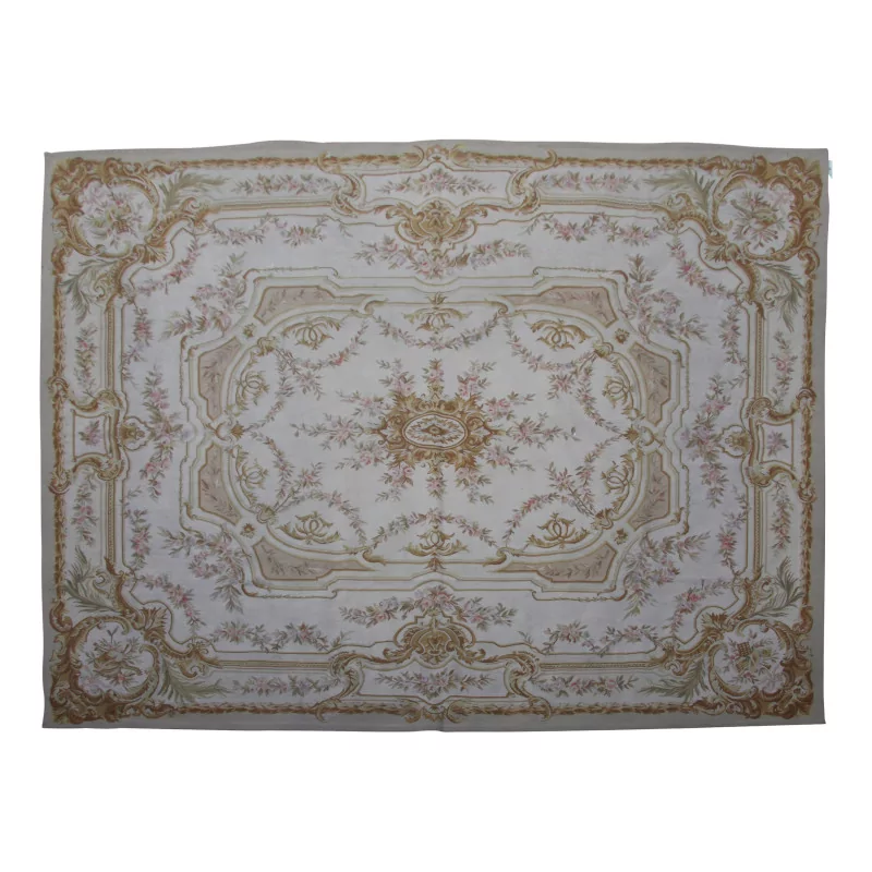 Aubusson rug in wool design 0236 - I. Colours: Brown, … - Moinat - Tapis Beaulieu