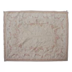 Aubusson rug in wool design 0193 - Y, small stain in a