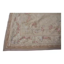 Aubusson rug in wool design 0193 - Y, small stain in a