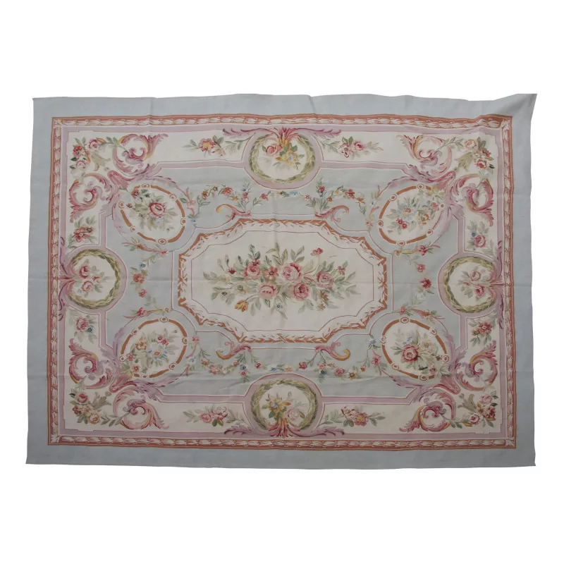 Aubusson rug in wool design 0046 - D. Colours: Brown, … - Moinat - Tapis Beaulieu