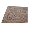 Aubusson rug in wool design 0026. Colours: Beige, pink, … - Moinat - Tapis Beaulieu