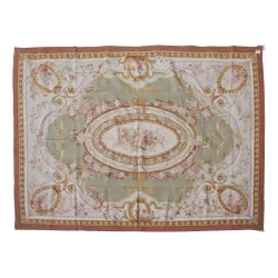 Aubusson rug in wool design 0143 - G. Colours: Red, …
