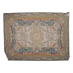 Aubusson rug in wool design 0244 - I. Colours: green,