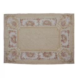 Aubusson rug in wool design 0276-I Colours: yellow, beige,