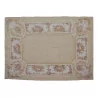 Aubusson rug in wool design 0276-I Colours: yellow, beige, - Moinat - Tapis Beaulieu