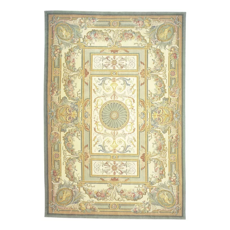 Hand-knotted Savonnerie rug in wool design S-159. Quality … - Moinat - Tapis Beaulieu