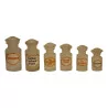 Series of 6 glass pharmacy bottles with caps and … - Moinat - Pharmacie