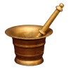 Mortier de pharmacie avec son pilon. 19ème siècle - Moinat - Accessoires de décoration