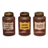 Series of 3 glass pharmacy jars with corks in … - Moinat - Pharmacie