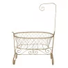 Cradle in white wrought iron. Period: 20th century. - Moinat - Bed frames