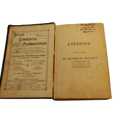 Livre de pharmacie “L'officine” daté de 1928.