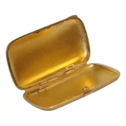 个 935 银扭索纹珐琅长方形盒子。