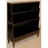 Cascading bookcase in black painted wood and golden threads. - Moinat - Bookshelves, Bookcases, Curio cabinets, Vitrines