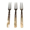 3 Forks with black handle. Period: England, late … - Moinat - Decorating accessories