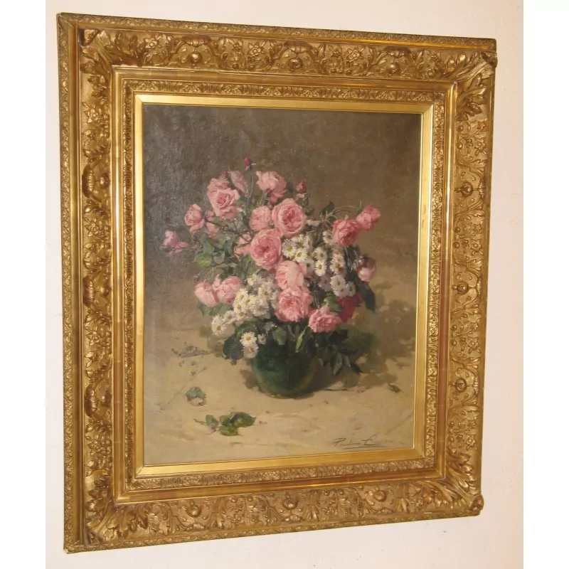Tableau nature morte “Fleurs”, signé Pauline Caspers. Epoque : … - Moinat - Tableaux - Nature morte Tableau nature morte “Fleurs”, signé Pauline Caspers. Epoque : … - Moinat - Tableaux - Nature morte