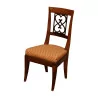Directoire children's chair with black palmette, in walnut … - Moinat - Chairs