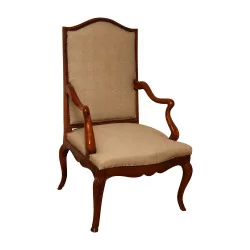 Bernese Louis XV armchair with crowbars, seat and back …