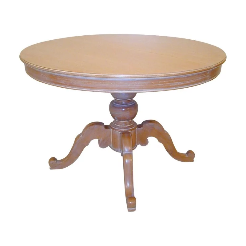 Louis-Philippe walnut dining room table with foot - Moinat - Dining tables Louis-Philippe walnut dining room table with foot - Moinat - Dining tables