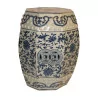 Tabouret octogonal chinois “Feuilles de Lotus” en porcelaine … - Moinat - Porcelaine